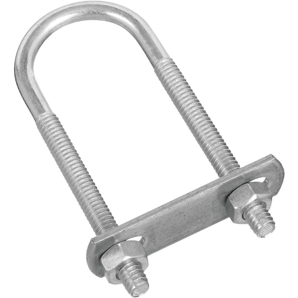 National 1/4 In. x 1-1/8 In. x 3-1/2 In. Zinc Round U Bolt N222109 - main